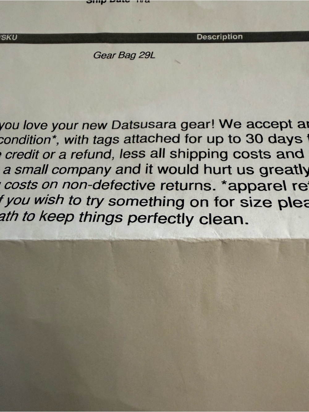 Datsusara Black Men's Hemp Gear Bag 29L - Picture 5 of 6